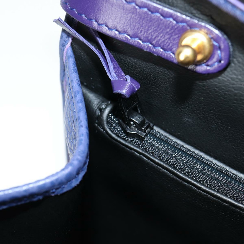 【日本直送】Christian Dior 手提包 皮革 兩用 紫色金色 正品 126994V-22