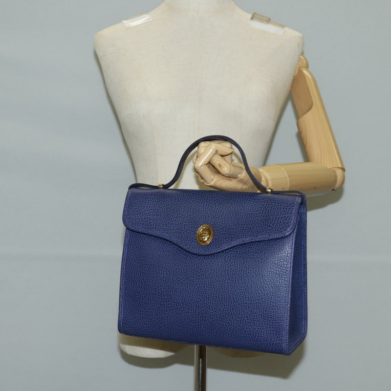 【日本直送】Christian Dior 手提包 皮革 兩用 紫色金色 正品 126994V-24