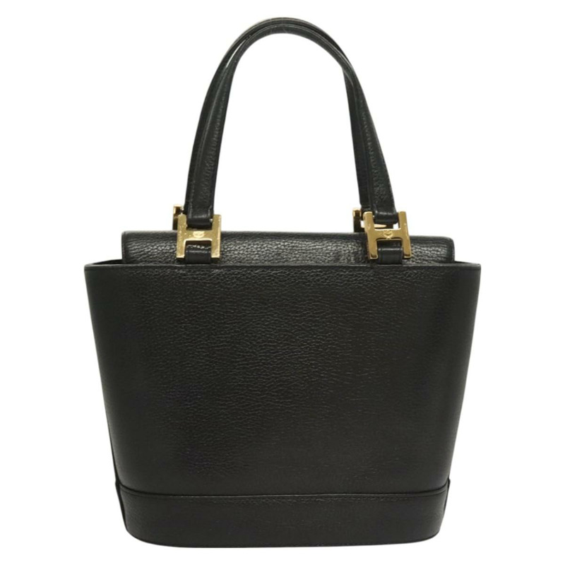 【日本直送】MCM 鉚釘手提包 皮革 黑金色 正品 126781-1