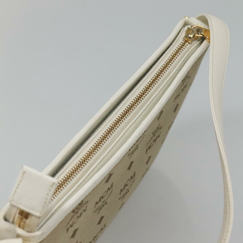 【日本直送】MCM Vicetos 標誌肩背包 帆布 米色金色 正品 127092-5