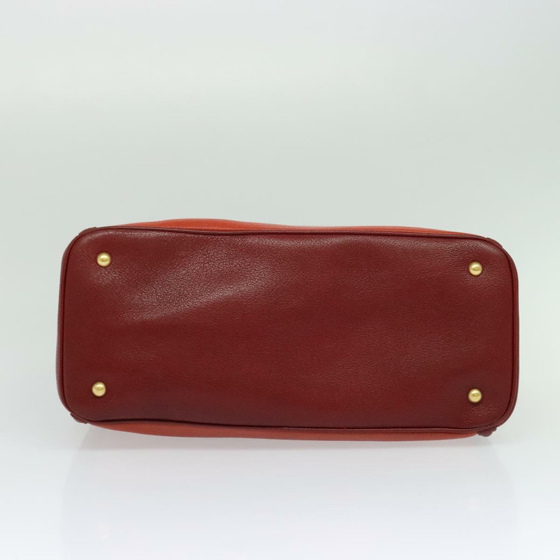 【日本直送】Miu Miu 手提包 皮革 紅色 金色 正品 125761-4