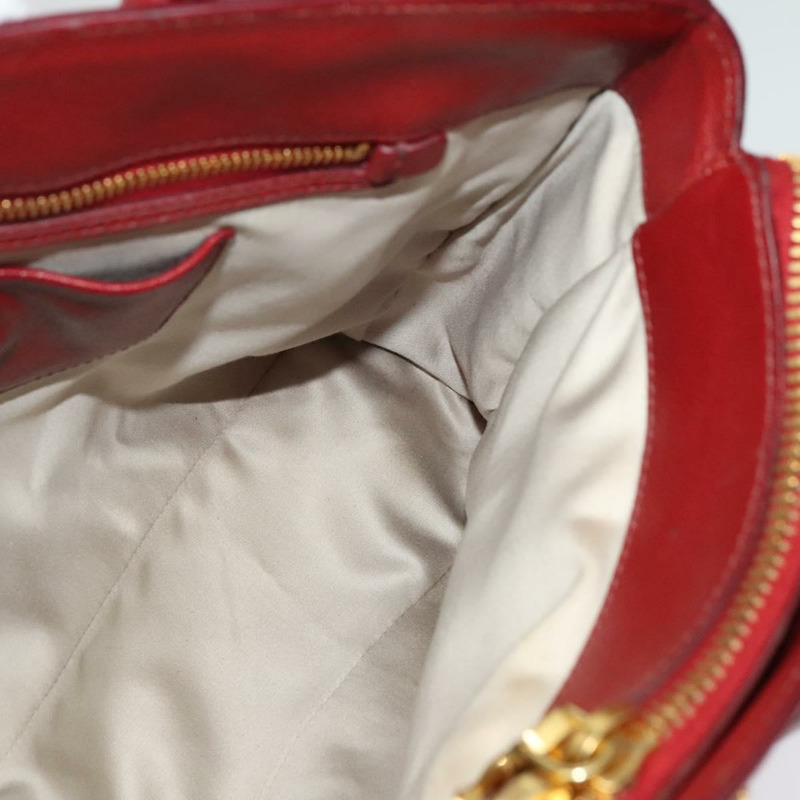 【日本直送】Miu Miu 手提包 皮革 紅色 金色 正品 125761-17