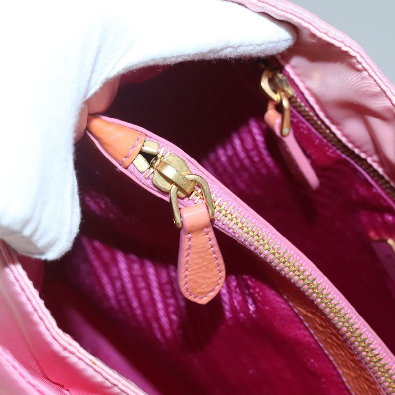 【日本直送】PRADA 手提包 尼龍 粉紅金色 正品 128057-9