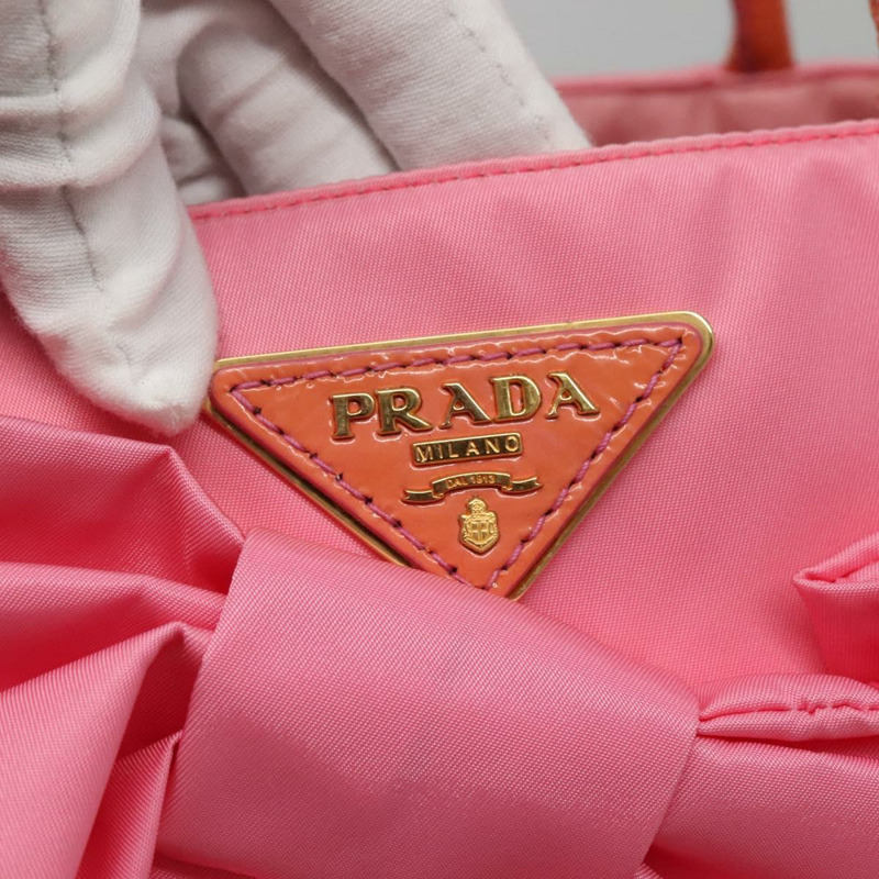 【日本直送】PRADA 手提包 尼龍 粉紅金色 正品 128057-16