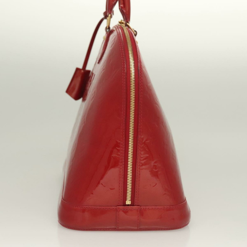 【日本直送】路易威登 Monogram Vernis Alma GM 手袋 Rose Andian M91772 LV 正品 128079-2