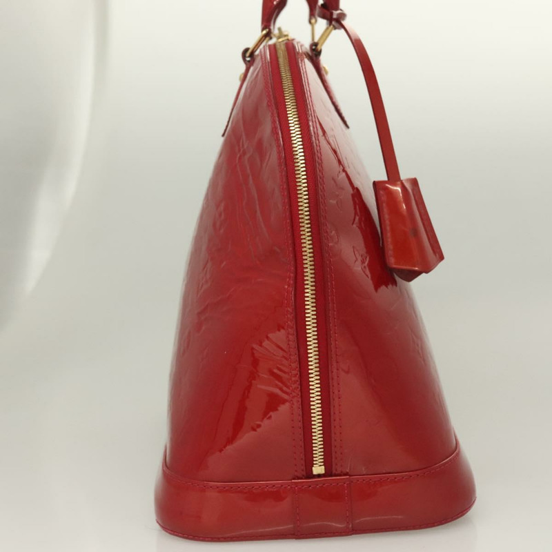 【日本直送】路易威登 Monogram Vernis Alma GM 手袋 Rose Andian M91772 LV 正品 128079-3