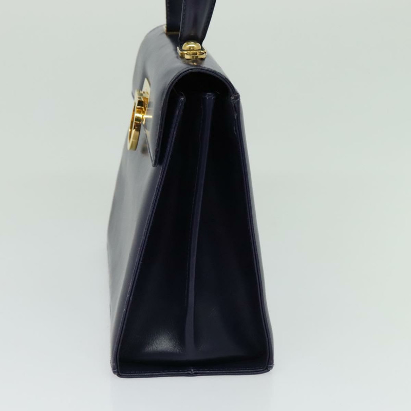 【日本直送】Salvatore Ferragamo Gancini 手提包 皮革 2 向 紫金 正品 128108-3