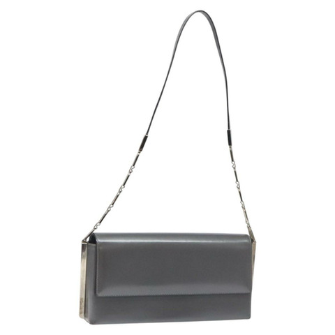 Salvatore Ferragamo 肩背包 漆皮 銀色 正品 128102