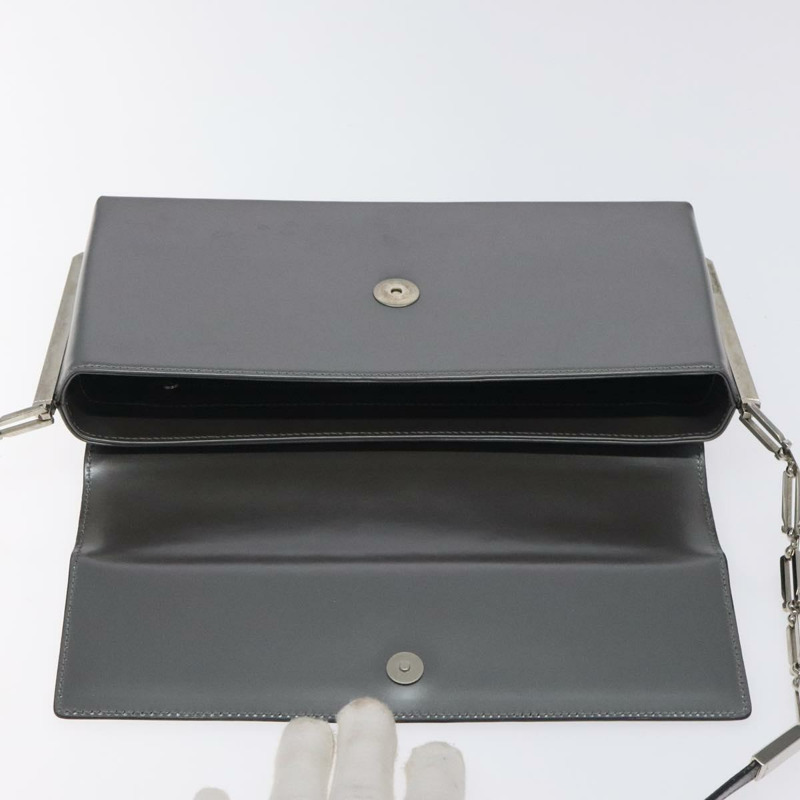 【日本直送】Salvatore Ferragamo 肩背包 漆皮 銀色 正品 128102-9