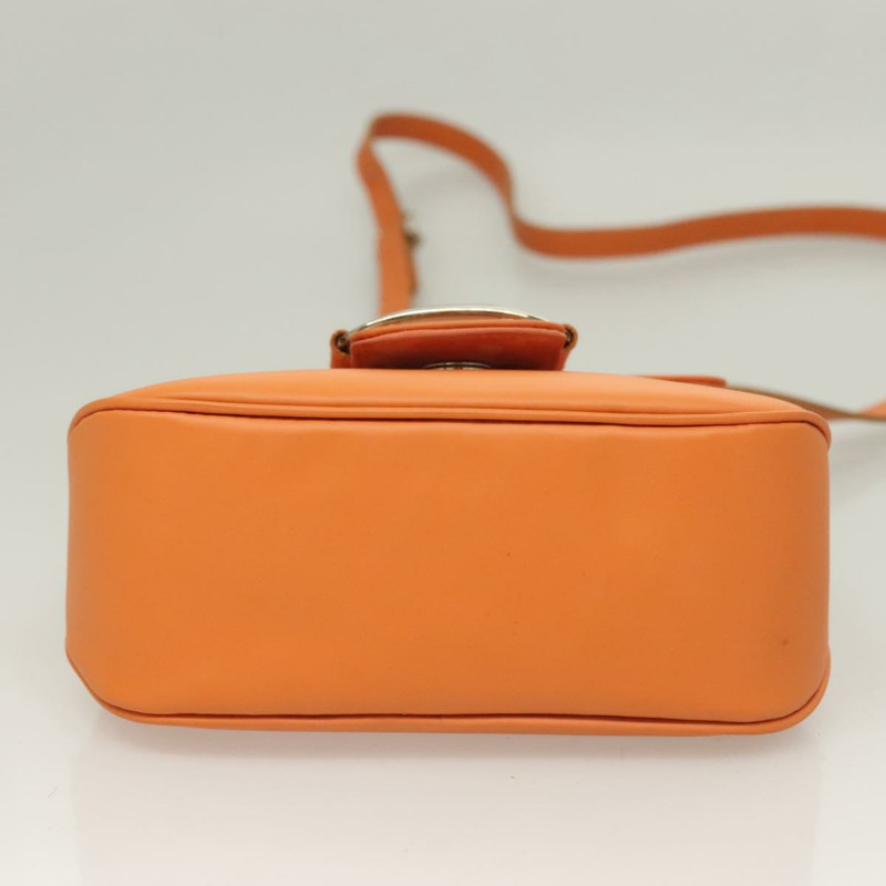 【日本直送】Salvatore Ferragamo Vera 肩背包 琺瑯 橘色 銀色 正品 128998-4