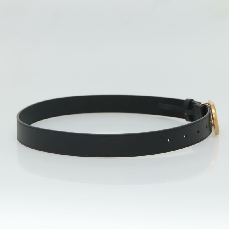 【日本直送】GUCCI GG Marmont 皮帶 皮革 33.5吋 黑色 金黃色 414516 正品 129193-2