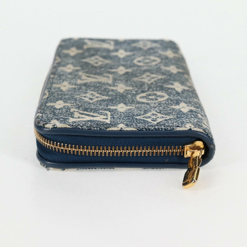 【日本直送】路易威登 Monogram Jaguar Zippy 錢包 藍色 M81226 LV Auth 127708A-2