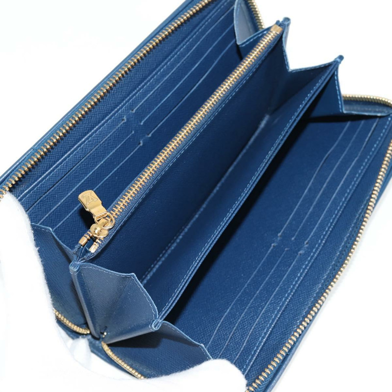 【日本直送】路易威登 Monogram Jaguar Zippy 錢包 藍色 M81226 LV Auth 127708A-7