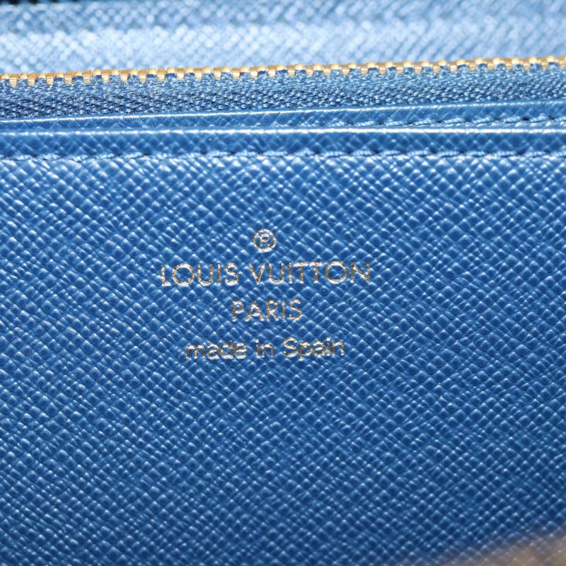 【日本直送】路易威登 Monogram Jaguar Zippy 錢包 藍色 M81226 LV Auth 127708A-9