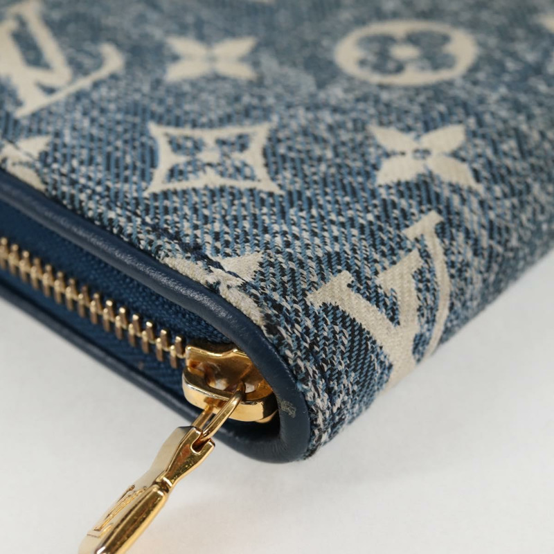 【日本直送】路易威登 Monogram Jaguar Zippy 錢包 藍色 M81226 LV Auth 127708A-13
