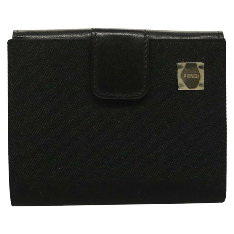 【日本直送】FENDI 皮夾 帆布 黑色 正品 127954V-12