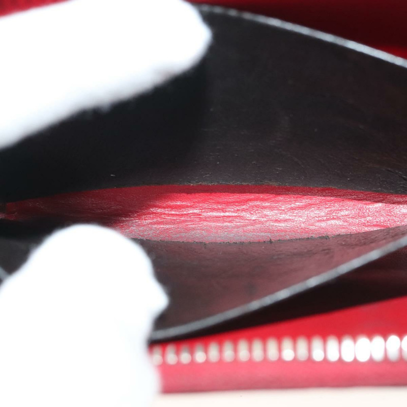 【日本直送】GUCCI GG帆布Guccissima零錢包，紅色皮革款，貨號255452，正品編號127950V-9