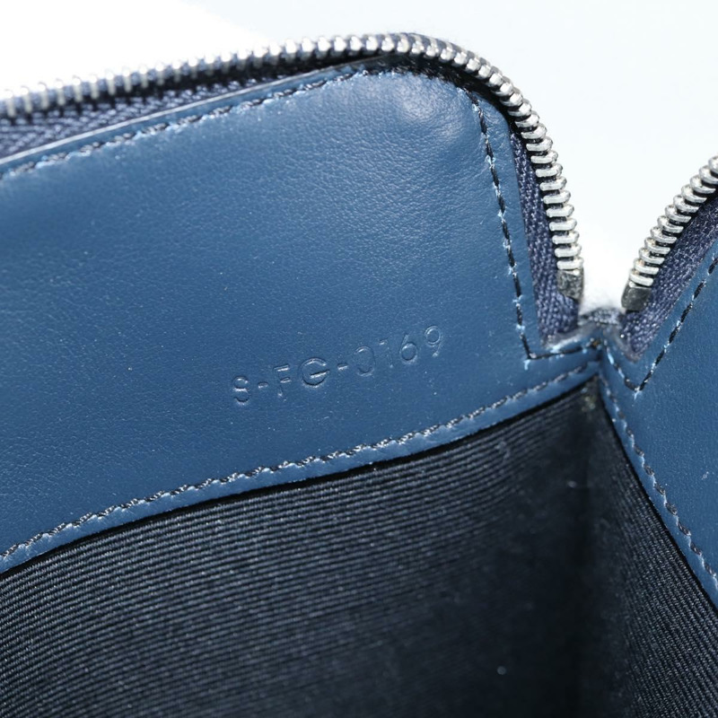 【日本直送】CELINE 手拿包 皮革 海軍藍 銀色 10B593-070 正品 127920M-10