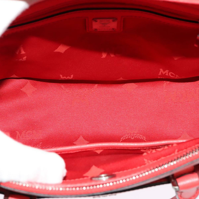 【日本直送】MCM 手提包 皮革 2 款可選 紅色 銀色 正品 129397-9