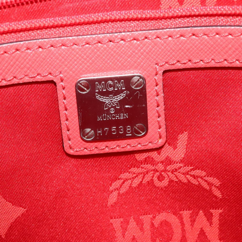 【日本直送】MCM 手提包 皮革 2 款可選 紅色 銀色 正品 129397-11