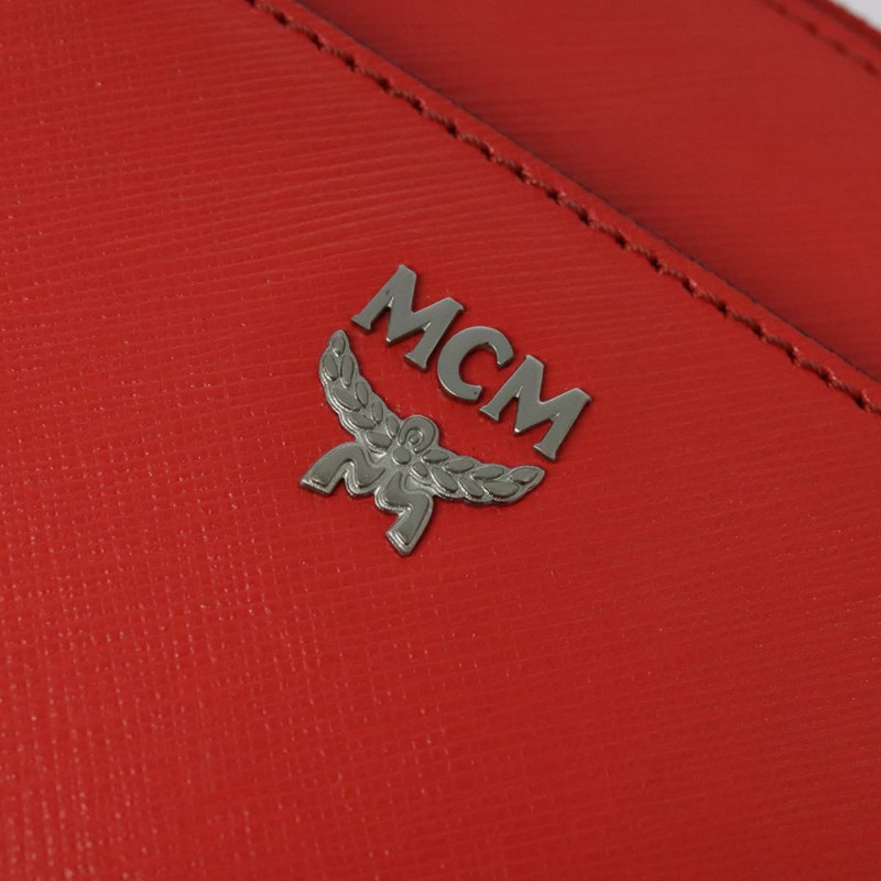【日本直送】MCM 手提包 皮革 2 款可選 紅色 銀色 正品 129397-16