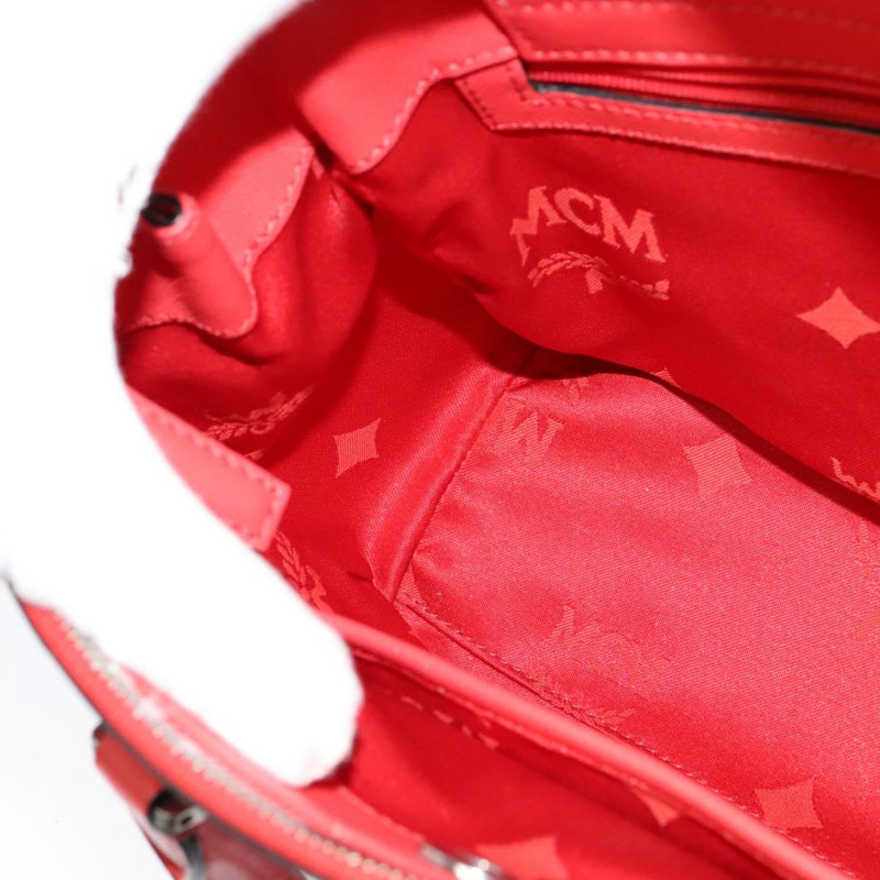 【日本直送】MCM 手提包 皮革 2 款可選 紅色 銀色 正品 129397-18