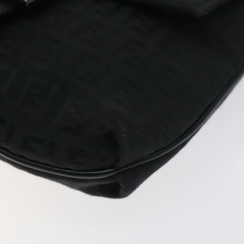 【日本直送】FENDI Zucchino 帆布單肩包 黑色 正品 129524V-8