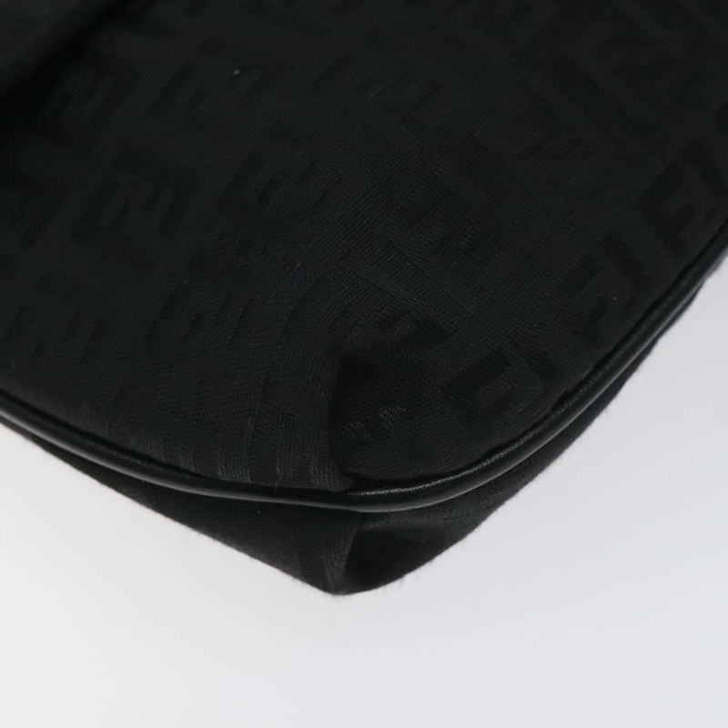 【日本直送】FENDI Zucchino 帆布單肩包 黑色 正品 129524V-13