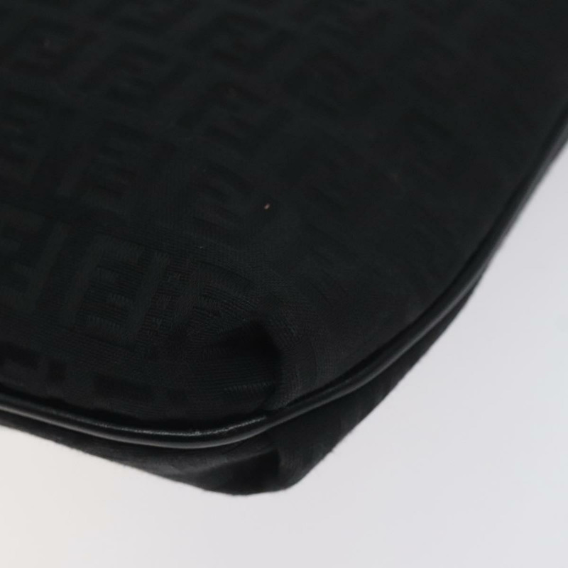 【日本直送】FENDI Zucchino 帆布單肩包 黑色 正品 129524V-14