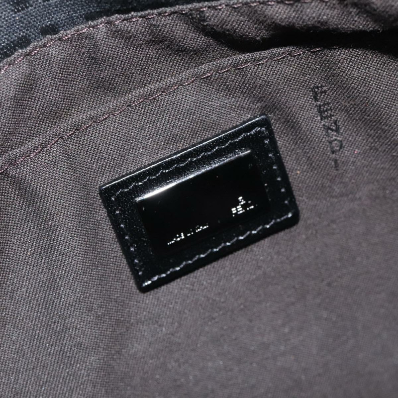 【日本直送】FENDI Zucchino 帆布單肩包 黑色 正品 129524V-18