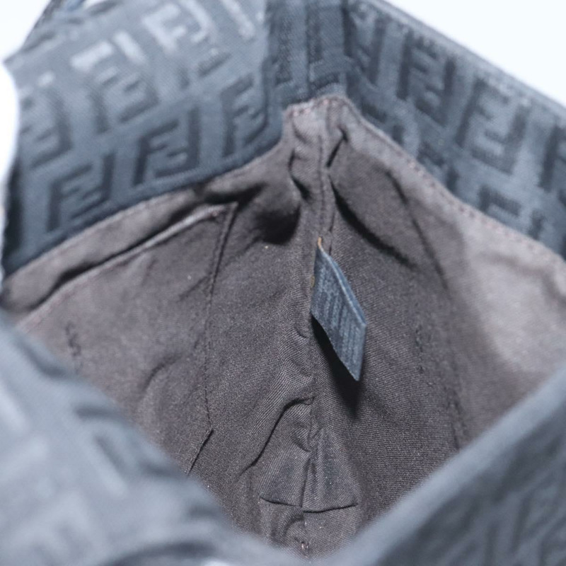 【日本直送】FENDI Zucchino 帆布單肩包 黑色 正品 129524V-19