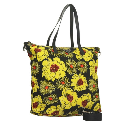 PRADA 手提包 尼龍 2 用 黃銀色 正品 128406
