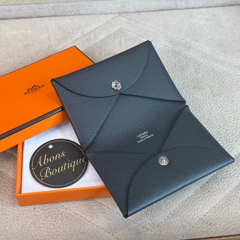 上架中🔑Hermès 灰黑卡夾零錢包
