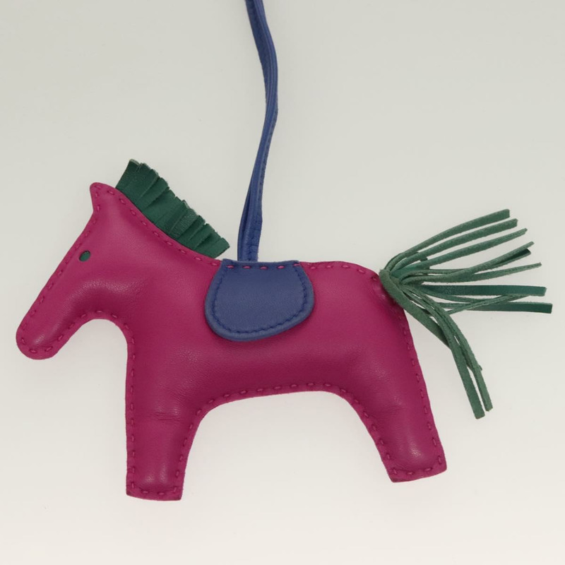 【日本直送】愛馬仕 Rodeo Charm PM 皮革紫色正品 128474-1