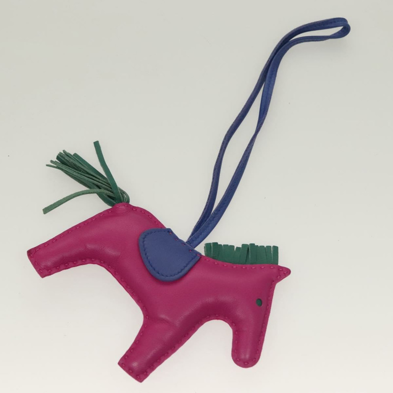 【日本直送】愛馬仕 Rodeo Charm PM 皮革紫色正品 128474-2