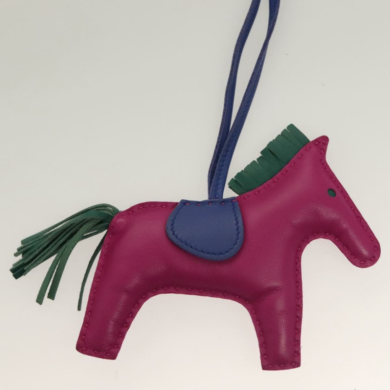 【日本直送】愛馬仕 Rodeo Charm PM 皮革紫色正品 128474-3