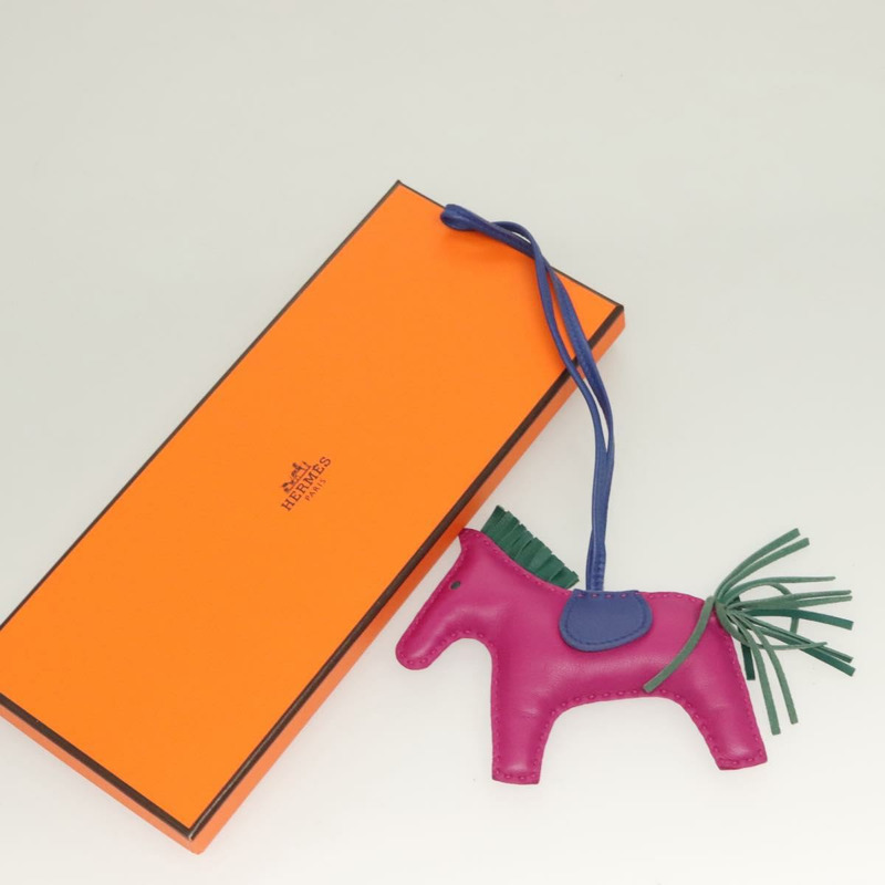 【日本直送】愛馬仕 Rodeo Charm PM 皮革紫色正品 128474-8
