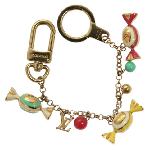 LOUIS VUITTON Porte Cles Chainne Delice Charm 金屬金色 M66002 LV 授權 128473