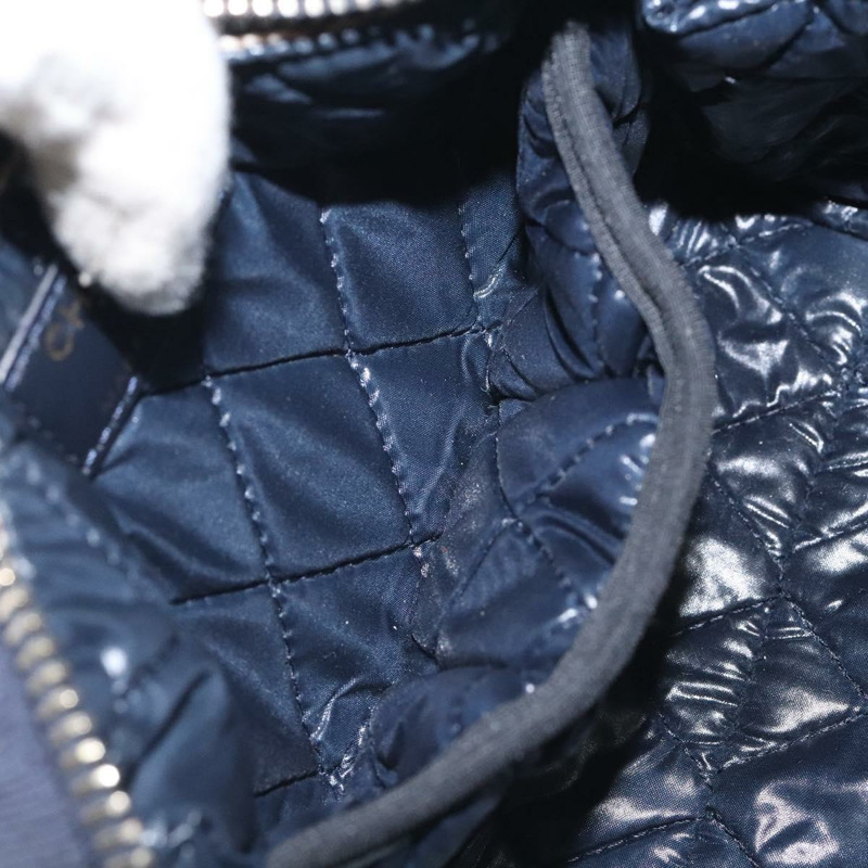 【日本直送】香奈兒 COCO 標誌尼龍海軍藍手拿包 CC 正品 129975V-10