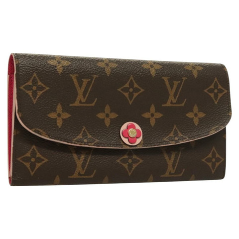 路易威登 Monogram Portefeuille Emily 長版皮夾 紅色 M68313 LV 授權 130073