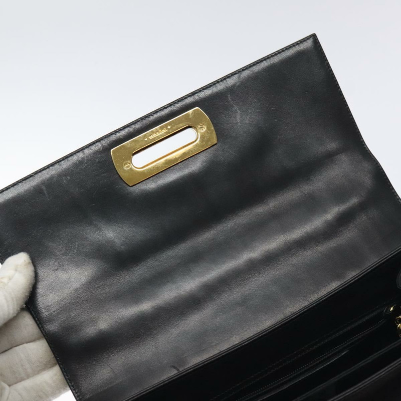 【日本直送】Salvatore Ferragamo Gancini 手提包 皮革 2 款 黑色 金色 正品 129924-9