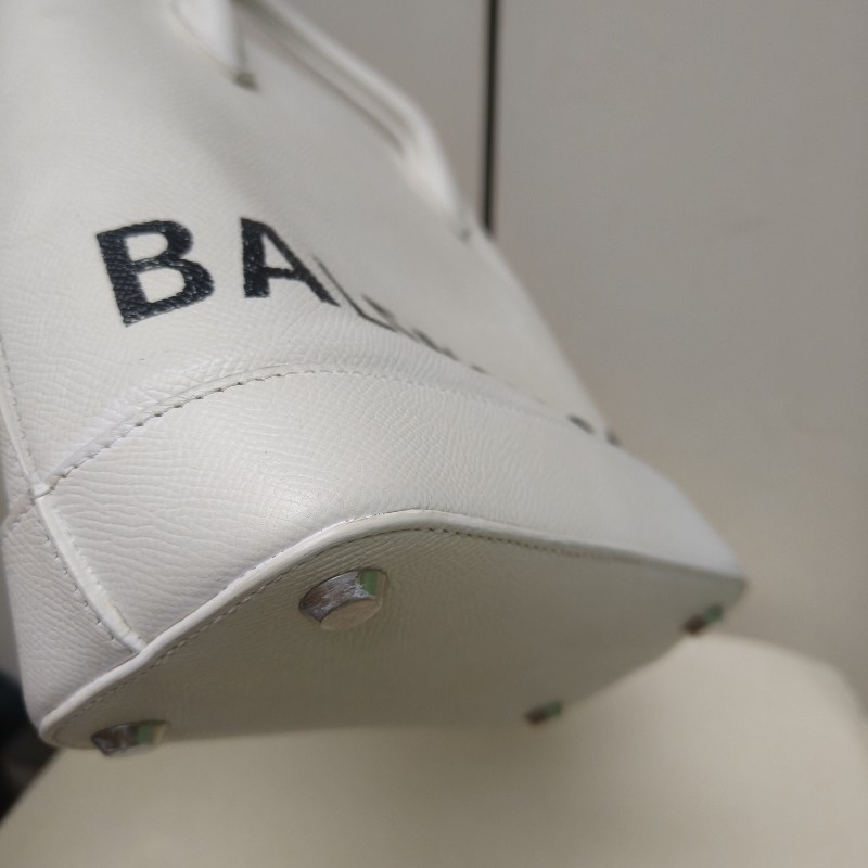 🔥10/3-10/31週年慶🔥【超狂優惠】㊣✨BALENCIAGA✨巴黎世家 白色 印字 手提包 肩背包 斜背包/二手包/二手精品/保證正品🌳二手樹屋🌳-9