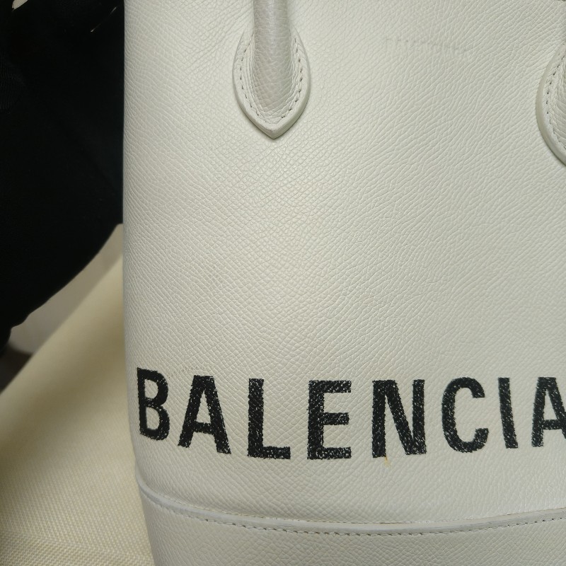 🔥10/3-10/31週年慶🔥【超狂優惠】㊣✨BALENCIAGA✨巴黎世家 白色 印字 手提包 肩背包 斜背包/二手包/二手精品/保證正品🌳二手樹屋🌳-14