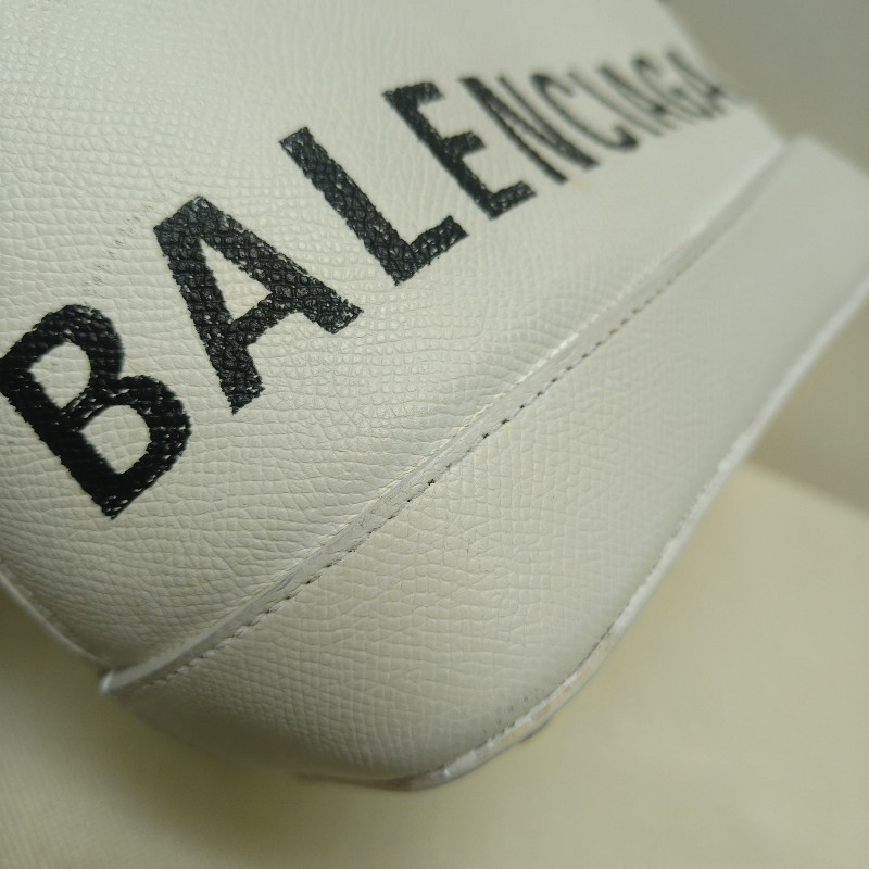 🔥10/3-10/31週年慶🔥【超狂優惠】㊣✨BALENCIAGA✨巴黎世家 白色 印字 手提包 肩背包 斜背包/二手包/二手精品/保證正品🌳二手樹屋🌳-16