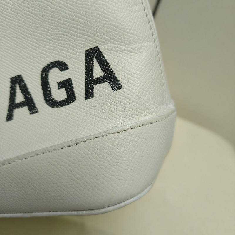 🔥10/3-10/31週年慶🔥【超狂優惠】㊣✨BALENCIAGA✨巴黎世家 白色 印字 手提包 肩背包 斜背包/二手包/二手精品/保證正品🌳二手樹屋🌳-18