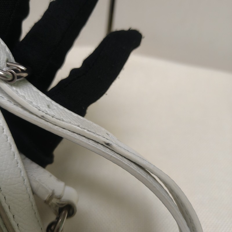 🔥10/3-10/31週年慶🔥【超狂優惠】㊣✨BALENCIAGA✨巴黎世家 白色 印字 手提包 肩背包 斜背包/二手包/二手精品/保證正品🌳二手樹屋🌳-35