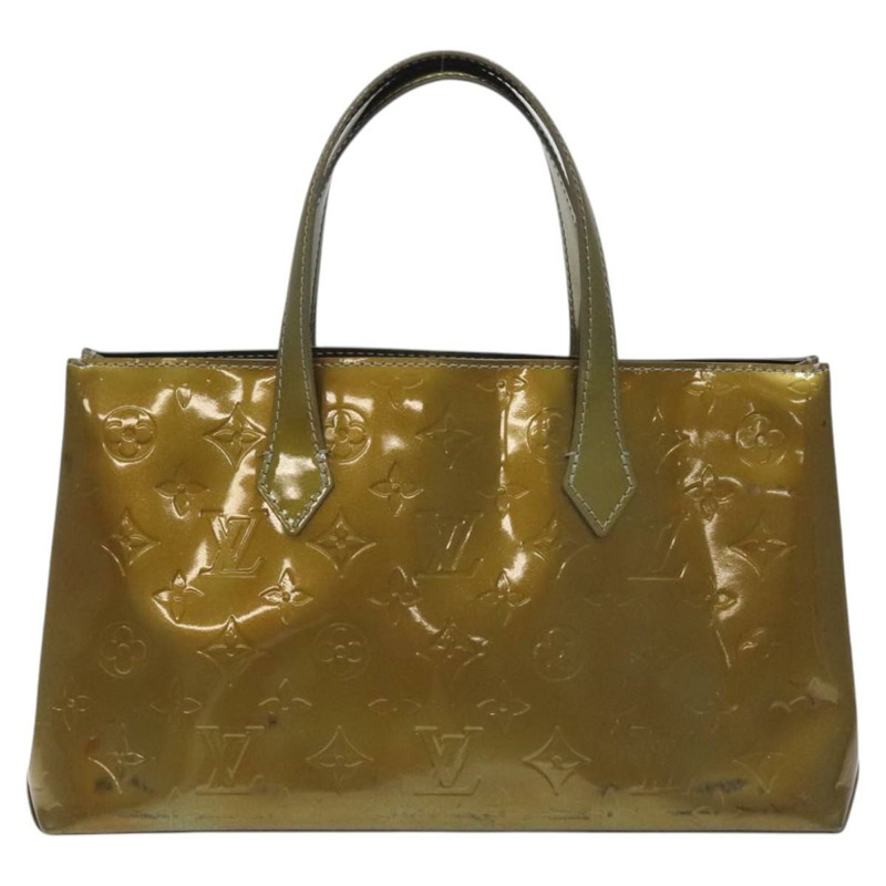 【日本直送】路易威登 Monogram Vernis Wilshire PM 手袋 Gris Art Deco M91627 正品 129895-1