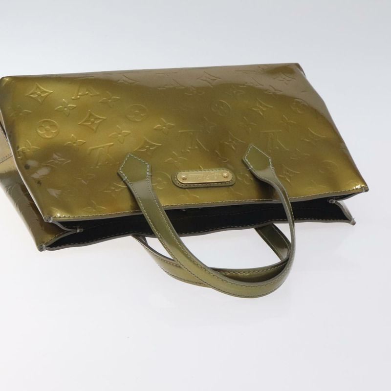 【日本直送】路易威登 Monogram Vernis Wilshire PM 手袋 Gris Art Deco M91627 正品 129895-5