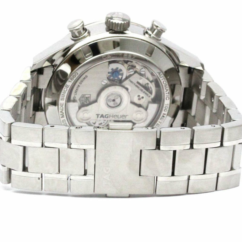 泰格豪雅卡萊拉系列 Calibre 1887 計時碼錶精鋼腕錶 CAR2110 拋光-4