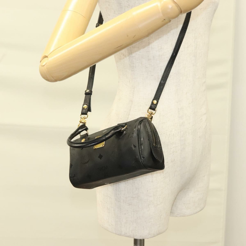 【日本直送】MCM Vicetos 標誌手提包 PVC 兩用款 黑金色 正品 129547-20